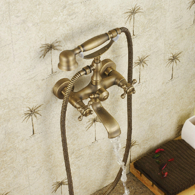 New Design Antique Bronze Bathtub Faucet Wall Mount Shower Faucet