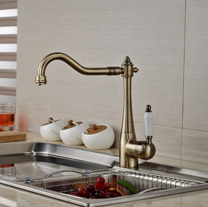 Antique Bronze Single Handle Kitchen Faucet
