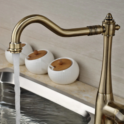 Antique Bronze Single Handle Kitchen Faucet