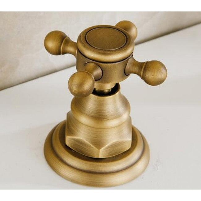 Antique Design Bathroom Bathtub Deck Mount Faucet with Handheld Shower