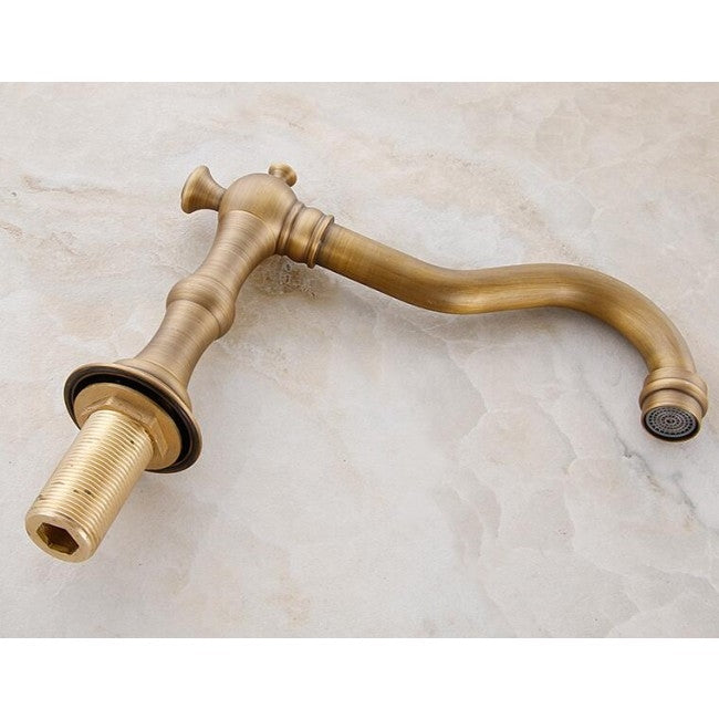 Antique Design Bathroom Bathtub Deck Mount Faucet with Handheld Shower