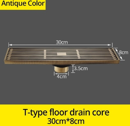 Antique Floor Mount Antique Style Bathroom Shower Drain System