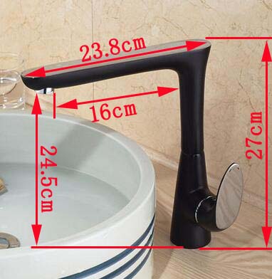 Apollonia Black Bathroom Basin Faucet