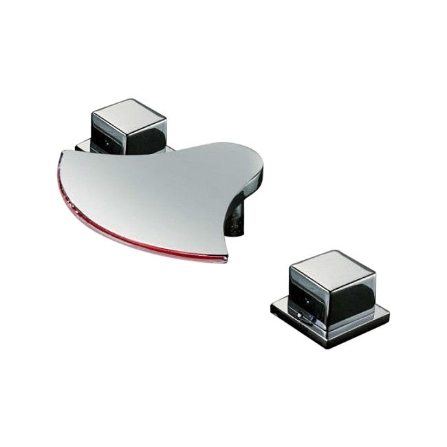 Hot and Cold Water Mixer Bathroom Faucet with LED Color Changing Light