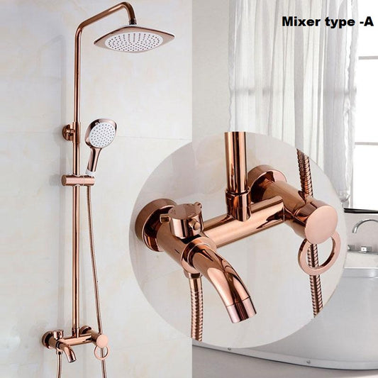 Rose Gold Shower set