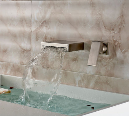 Brushed Nickel Bathroom Vessel Sink Faucet