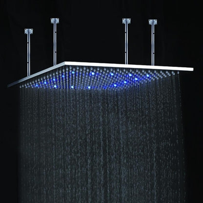 Juno 20" Multi Color Water Powered Square Led Shower head
