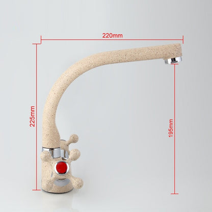 Juno Multicolor Spray Paint Dual Handle Kitchen Sink Faucet