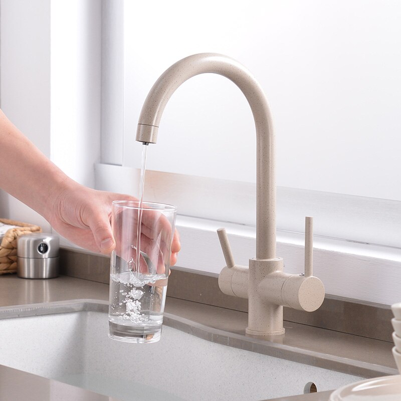 Dual handle kitchen faucet