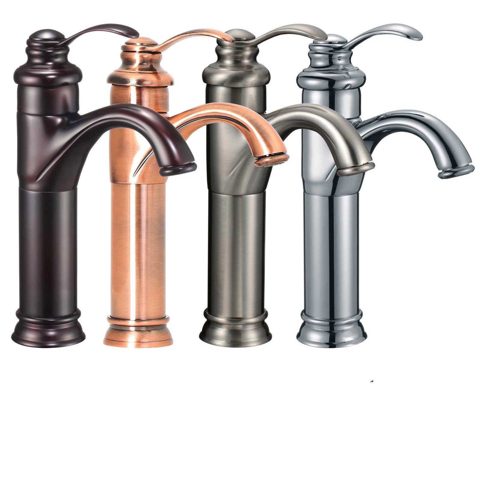 Single Handle 11" Brass Material Bathroom Sink Faucet