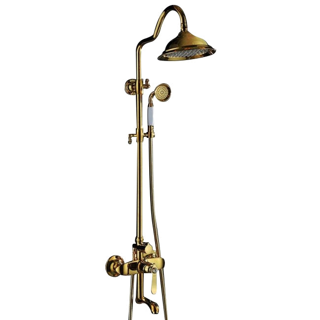 Best European Gold Ceramic Diamond Bathroom Shower with Handheld Shower