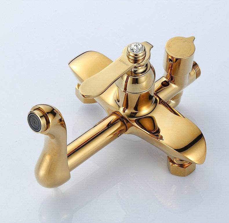 Best European Gold Ceramic Diamond Bathroom Shower with Handheld Shower