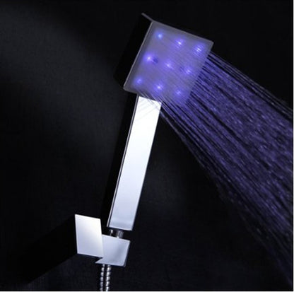 Juno Multi Color Water Powered Led Shower with Adjustable Body Shower Jets and Mixer