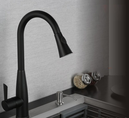 New Juno Black Pull Down Touch Kitchen Faucet