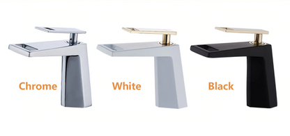 Luxury Deck Mount Matte Black & Gold Bathroom Faucet