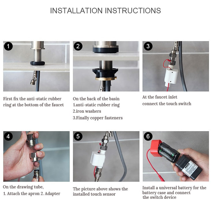 New Juno Brushed Touch Kitchen Faucet Deck Mount Swivel Dual Function Tap