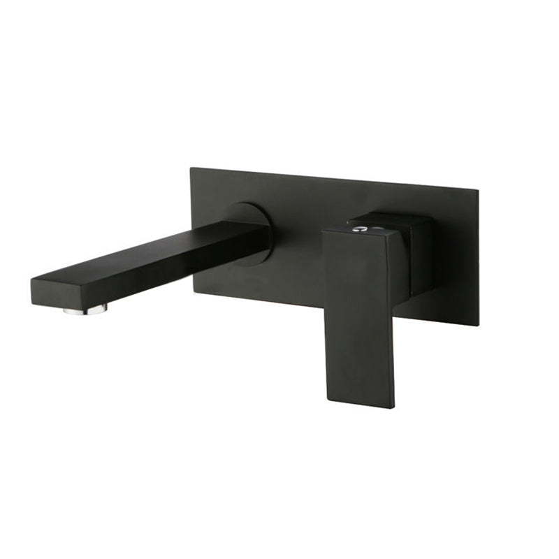 Juno Dark Matte Finish Bathroom Wall Mount Faucet