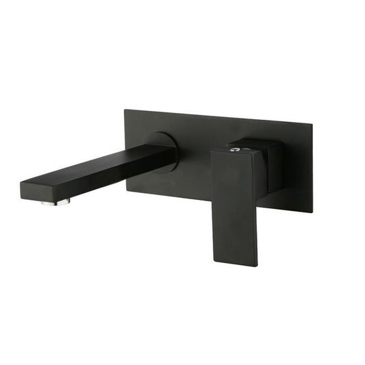 Juno Dark Matte Finish Bathroom Wall Mount Faucet