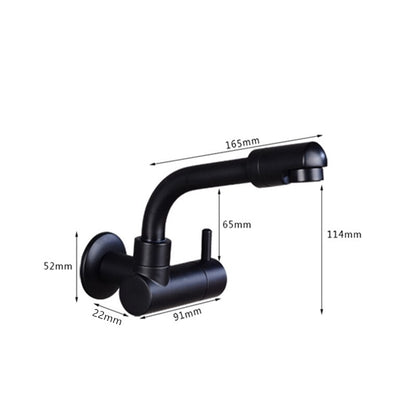 Juno black pool mop kitchen sink faucet