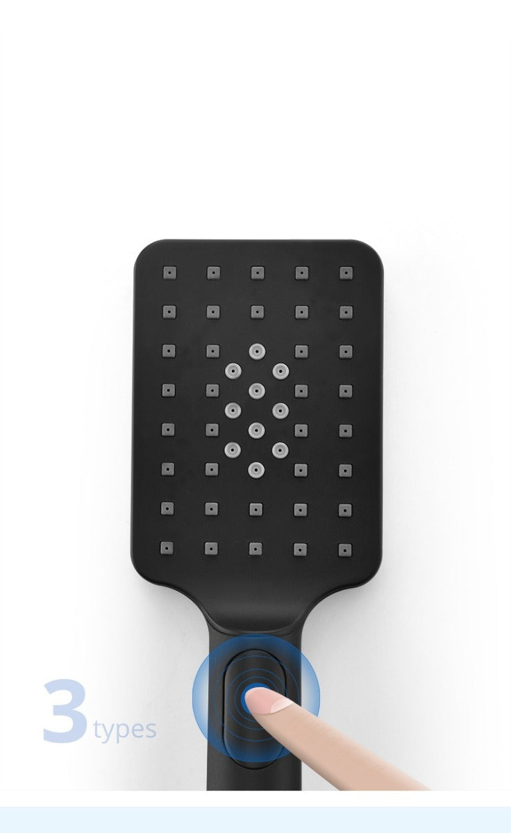 Juno Copper Black Shower Head Digital Display Thermostatic Shower Set With Four-Speed Shower booster nozzle