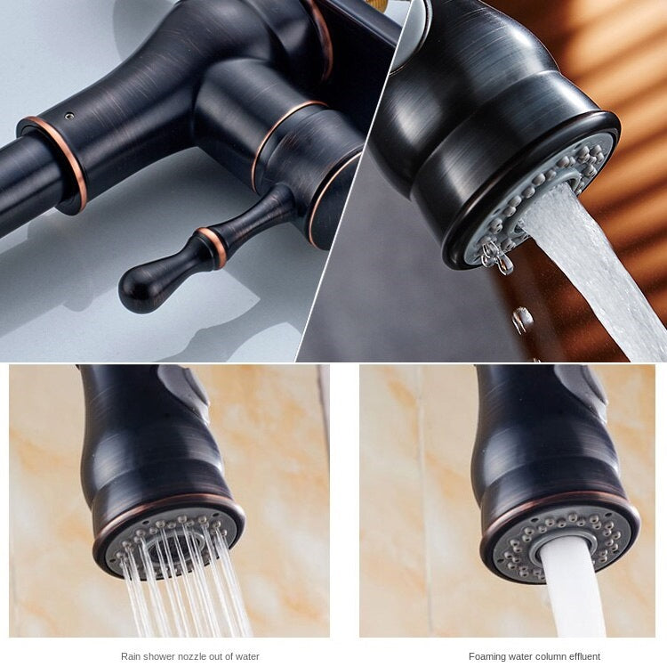 Juno Kitchen Faucet Single Handle With Faucet Coverage Plate Bronze, Brushed, Chrome