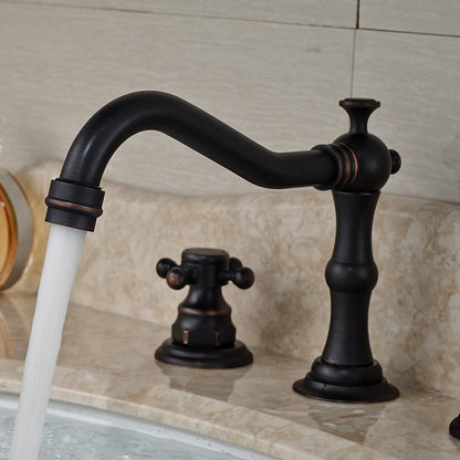 Black Oil-Rubbed-Bronze-bathroom sink faucet