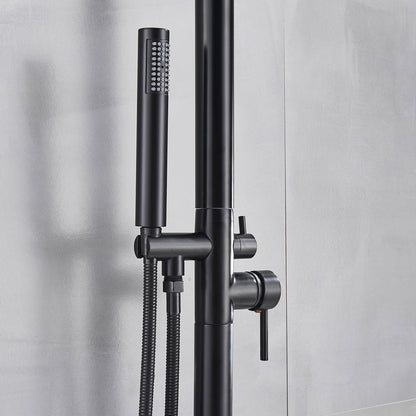 New Juno Exposed Outdoor Shower Head with Handheld Shower