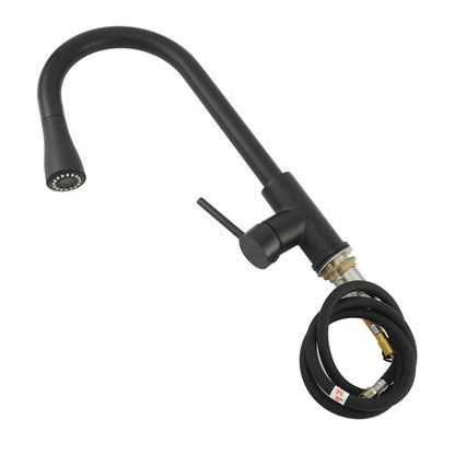 Juno Brushed Nickel & Black Touch Control Kitchen Faucet