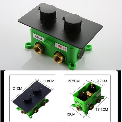 Black Rainfall Digital Shower Head with 3 Jet Spa Bathroom Shower