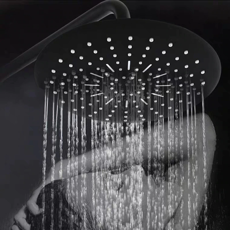 Juno Black Wall Mount Shower Head Multi Function Shower Mixer with Handheld Shower