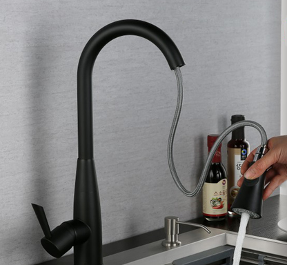 New Juno Black Pull Down Touch Kitchen Faucet