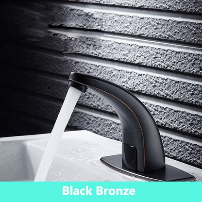 black sensor faucets