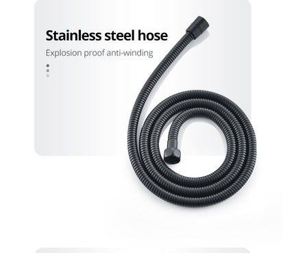 Juno New Matte Black Shower Head Ceiling Mount With LED Lights