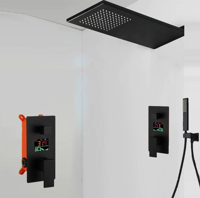 Black Matte shower set
