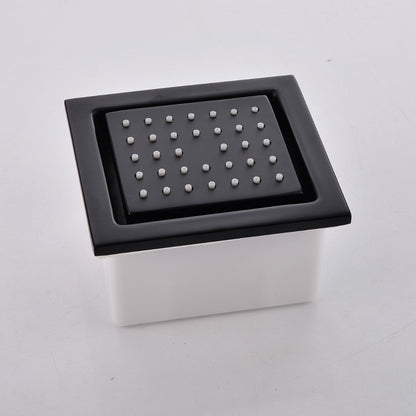 New Juno Black Shower System 5 Knobs Brass Shower Mixer