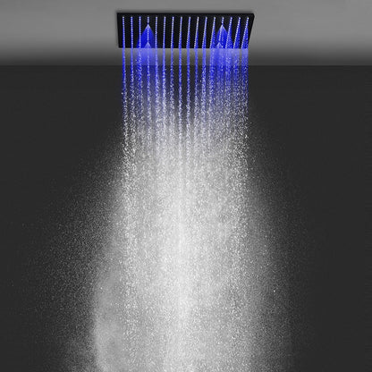 New Juno Black Shower System 5 Knobs Brass Shower Mixer