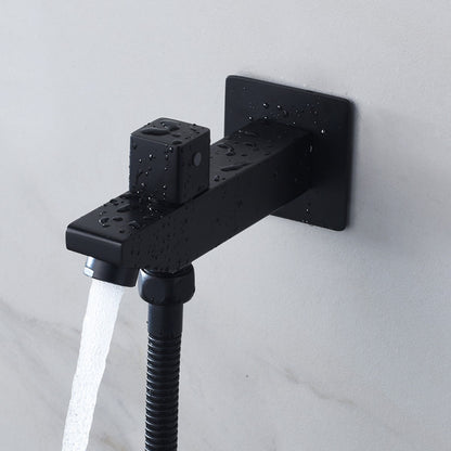 New Juno Black Shower System 5 Knobs Brass Shower Mixer