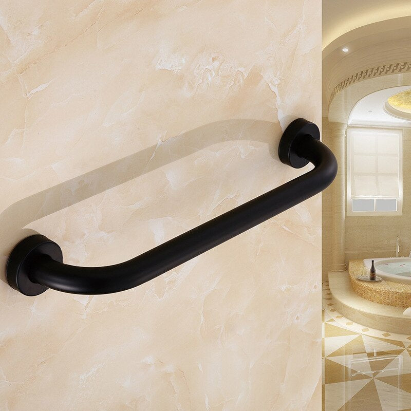 Juno Black Non-Slip Stainless steel Safety Support Grab Bar Bathtub Support For Elder Anti-Slip Handle Grip
