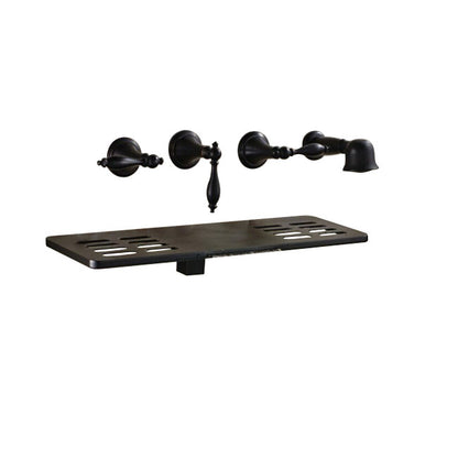 Juno Boss Super Luxury Oil Rubbed Bronze Shower Faucet Bathtub Mixer with Soap Dish Wall Mount