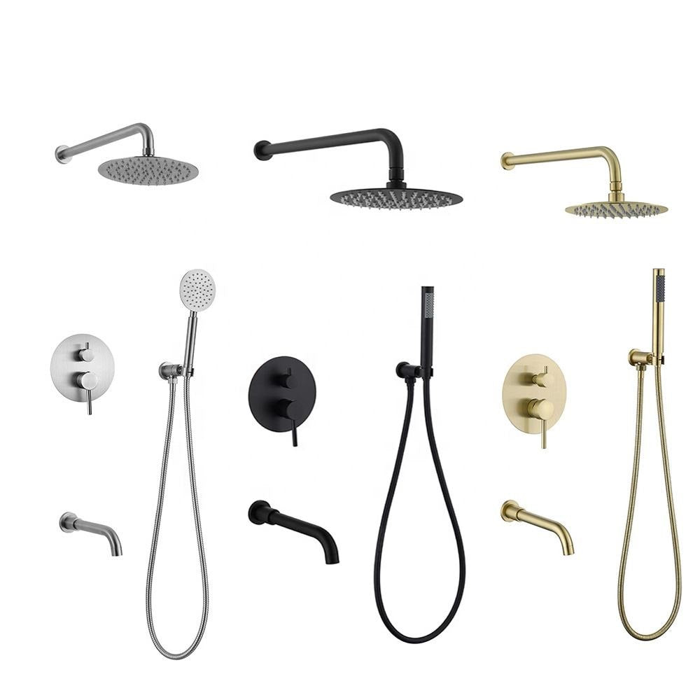 Juno Commercials Wall Mount / Ceiling Mount Multi Color Finish Rain Shower Head