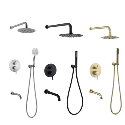 Juno Commercials Wall Mount / Ceiling Mount Multi Color Finish Rain Shower Head