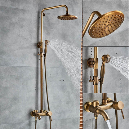 Solid brass hand held shower bathtub showers