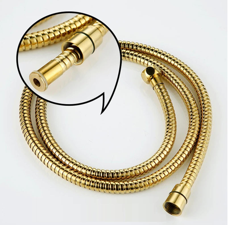 Juno Polished Gold 3 Way LCD Mixer Valve With Digital Display Bath Shower Faucet