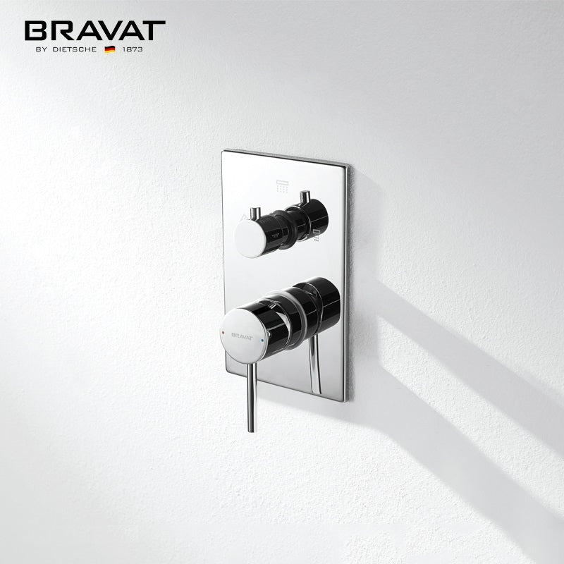 Bravat Shower Head Set with Handheld Shower & Mixer