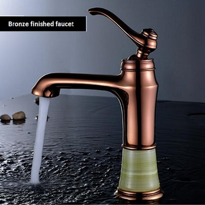 Bronze finished Bathroom faucet