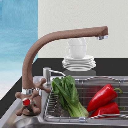 Juno Multicolor Spray Paint Dual Handle Kitchen Sink Faucet