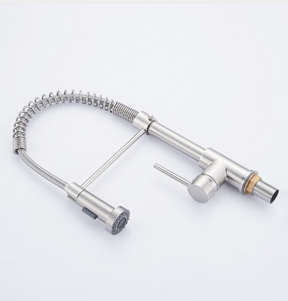 Brushed Nickel Pull Down Kitchen Faucets and Copper Pull Down Kitchen Mixers Tap