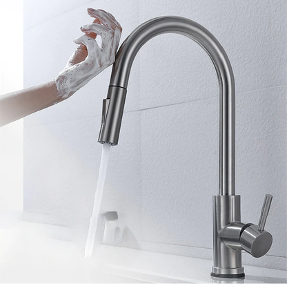 Single Handle Gold Kitchen Faucet