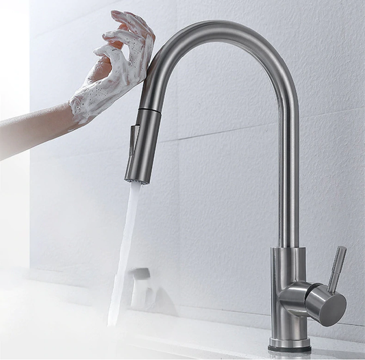 Single Handle Gold Kitchen Faucet