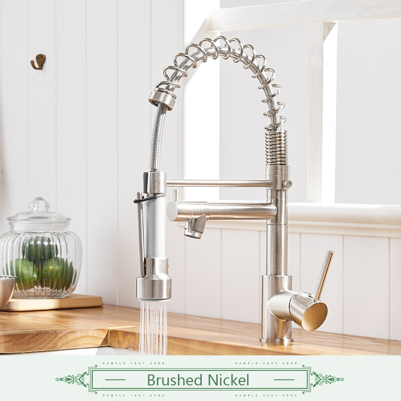 Brass LED Hot & Cold Kitchen Sink Faucet